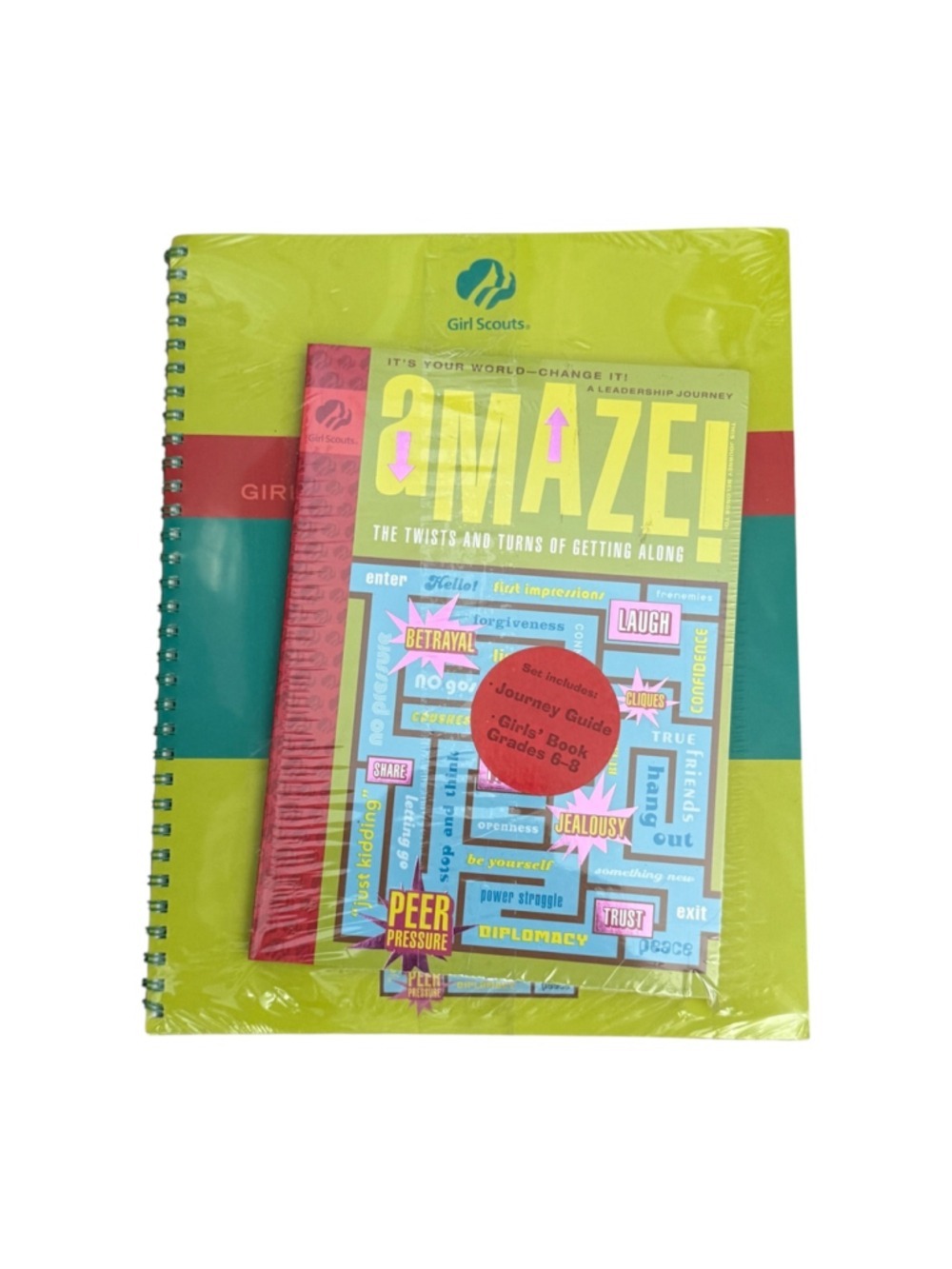 Girl Scouts aMAZE! Leadership Journey Grades 6–8 Journey Guide & Adult Guide Set